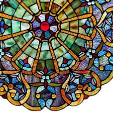 Stained Glass Window Panel Round