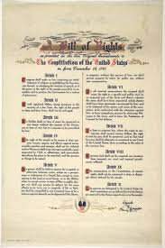 a bill of rights as provided in the ten