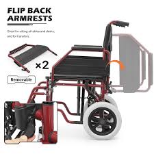 transport wheelchair 300lbs weight