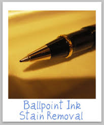 ballpoint ink stain removal guide