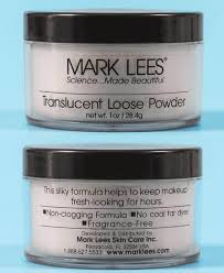 translucent loose powder mark lees