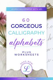 60 a z calligraphy alphabet exles
