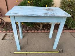 Shabby Chic Rustic Blue Console Table