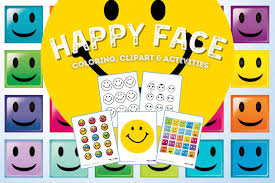 happy face coloring pages cute color