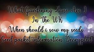 what gardening zone are you in uk