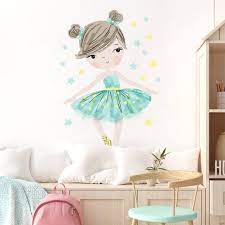 Wall Decor Ballerina Mint Kids Room