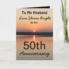 husband 50th anniversary cards
