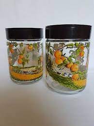 Kitchen Jars Pair Of Italian Vintage