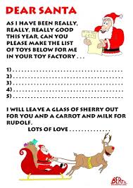 Letter To Santa Free Letter To Santa Template