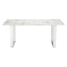 Enjoy free shipping and discounts on select orders. Modern 71 Faux Marble Desk Or Meeting Table With Brushed Stainless St Computerdesk Com