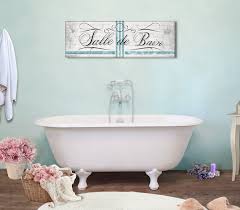 Sign French Bathroom Wall Art French
