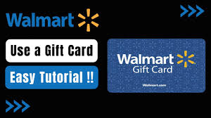 how to use a gift card in walmart