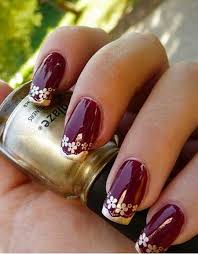 Professionally performed and maroon nail designs pattern on nails can be done not only with the in addition, it allows you to to create a maroon nail designs. 28 Burgundy Nails With Gold Design