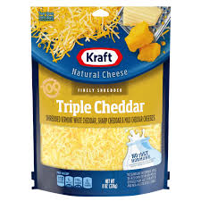 kraft finely shredded cheese triple