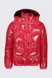 This product belongs to home , and you can find similar products at all categories , women's clothing , jackets & coats , down coats. Man High Shine Puffer Coat Boohooman Uk
