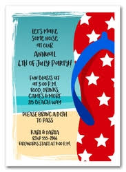 4th Of July Party Invitations