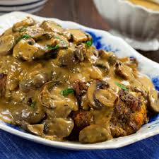 meatloaf with mushroom gravy y