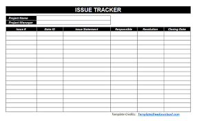 An excel spreadsheet template with an accompanying instruction document for hiring managers to record, track, & rate shortlisted job applicants. Free Issue Tracking Spreadsheet Template Excel Project Trackers