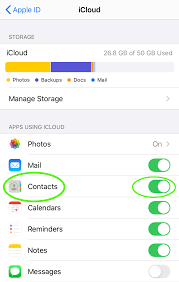to export contacts from iphone