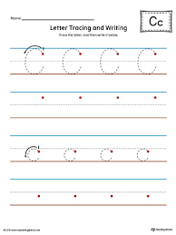 letter c tracing and writing printable