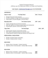 Lovely Resume Sample Pdf Or Professional Chronological Resume