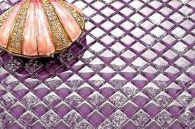 Purple Frost Glass Mix Mosaic Tile