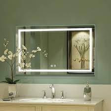 Get bathroom mirrors from target to save money and time. Amazon Com Exbrite Led Bathroom Vanity Mirror 40 X 24 Inch Anti Fog Night Light Dimmable Touch Button Superslim 90 Cri Waterproof Ip44 Both Vertical And Horizontal Wall Mounted Way Home Kitchen