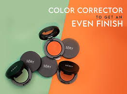 color corrector to get an even finish