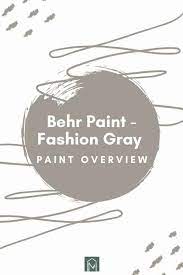Behr Fashion Gray Paint Color