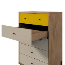 To provide the user with a convenient place to. Joy 48 43 Tall Dresser With 6 Full Extension Drawers In Yellow And Off White Walmart Com Walmart Com
