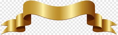 gold ribbon gold badge banner golden