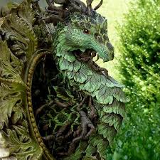 Dragon Garden Statue Faux Resin