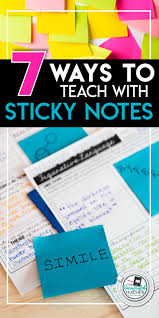 7 Ways To Teach With Sticky Notes The Secondary English