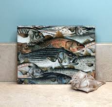 Surf Fish Ceramic Tile Wall Art