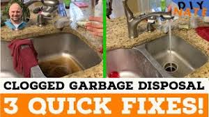unclog a clogged garbage disposal