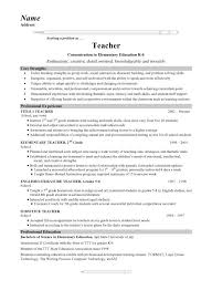 grade teacher resume exle
