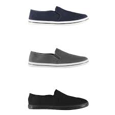 Details About Slazenger Girls Canvas Slip On Shoes Trainers Footwear