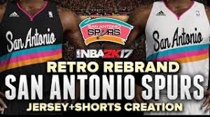 On friday, los spurs unveiled new jerseys in fiesta colors, along with a video acknowledging an extended cyberbullying campaign by. Nba 2k17 San Antonio Spurs Logo Jersey Shorts Rebrand Youtube