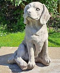 Beagle Dog Statue Stone Beagle Ornament