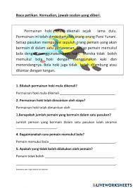 Soalan bahasa malaysia tahun 4 ujian bulanan 1. Soalan Pemahaman Activity For Tahun 4