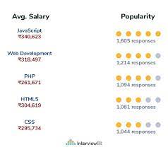 web developer salary in india 2024