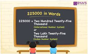 225000 In Words Write 225000 In Words