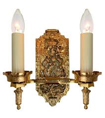 Find the perfect decorative accents at hayneedle, where you can buy online while you explore our room designs and curated looks for tips, ideas & inspiration to help you along the way. Antique Circa 1910 Two Light Cast Tudor Revival Bronze Wall Sconce Wi Turn Of The Century Lighting