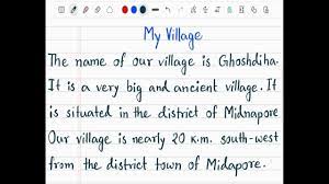 my village essay in 150 words essay on