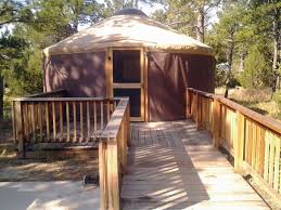 A grill is available for outside. Places You Can Stay In A Yurt