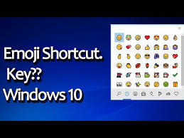 windows 10 emoji keyboard shortcut key