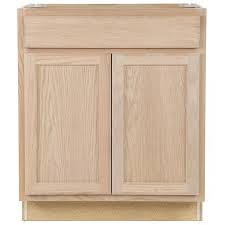 I try to use all drawers on the bottom cabinets when i design a kitchen. Kitchen Classics 35 In H X 30 In W X 23 3 4 In D Oak Sink Base Cabinet At Lowes Com
