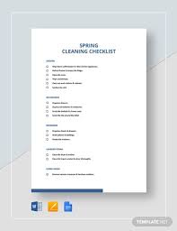 cleaning inspection checklist templates