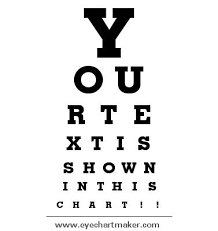 Eye Test Chart Png Size Of Letters On Snellen Chart Snellen