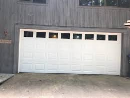 short panel raised garage door